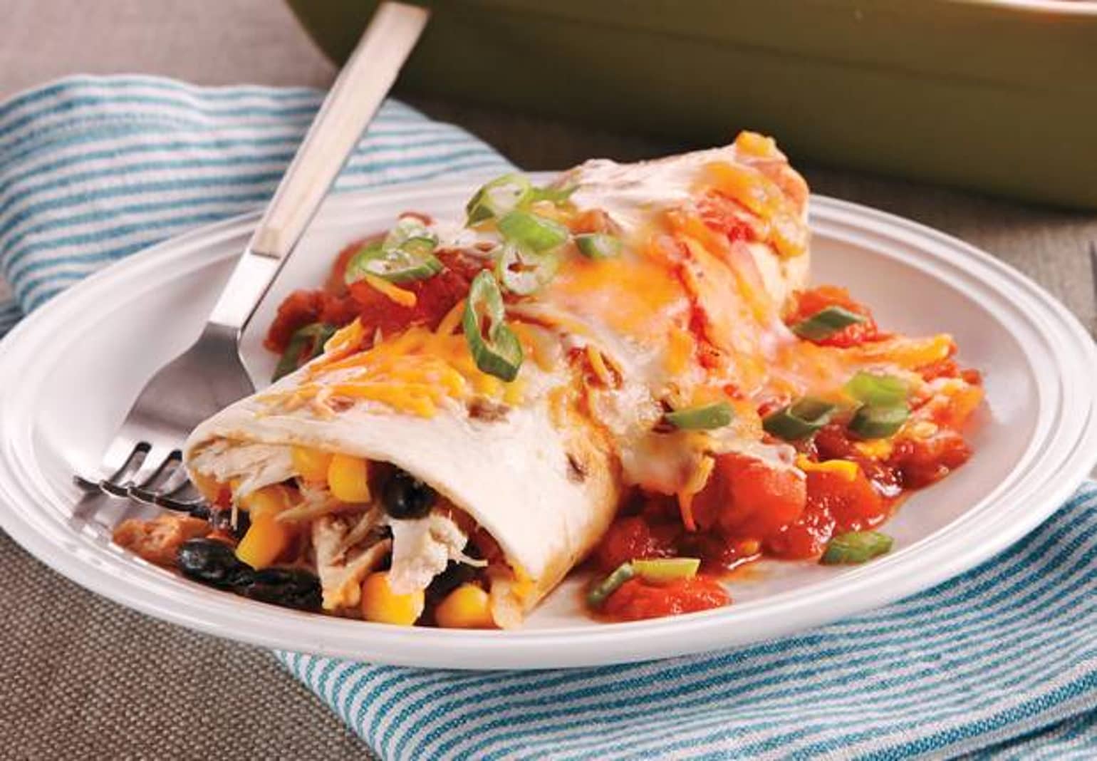 Chicken and Black Bean Burritos